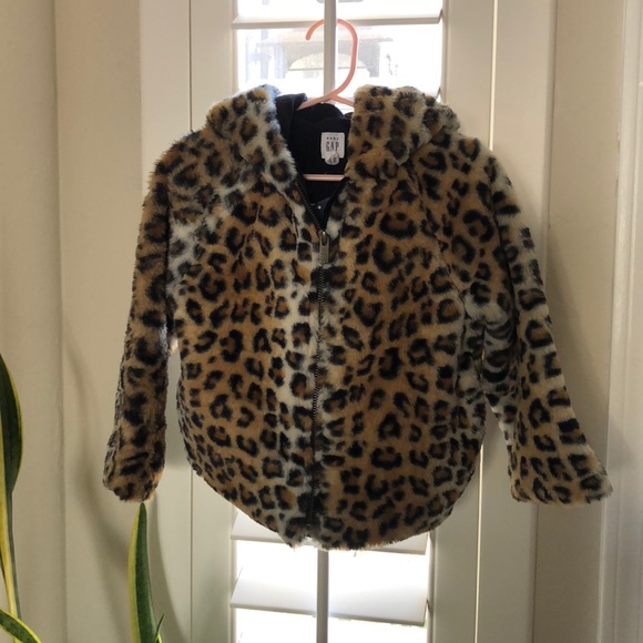 GAP Other - Baby gap faux fur hooded jacket